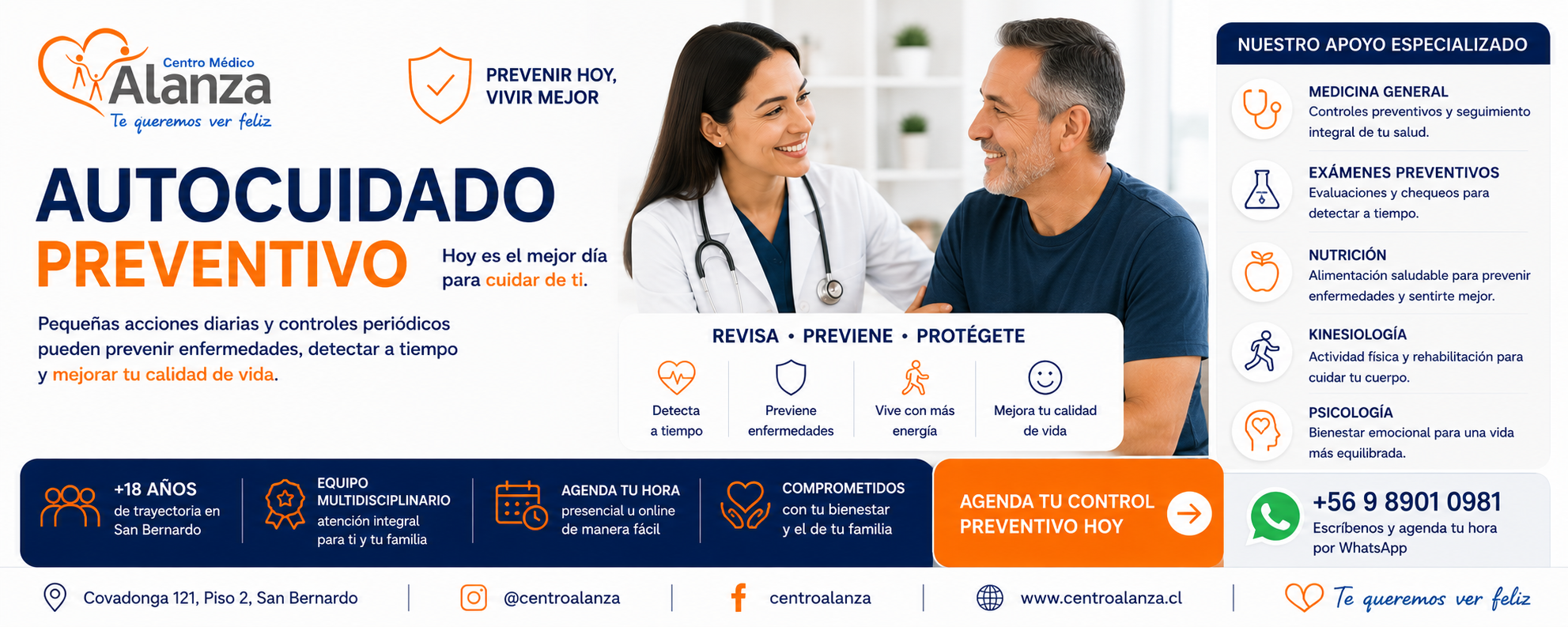 Autocuidado Preventivo — Centro Médico Alanza